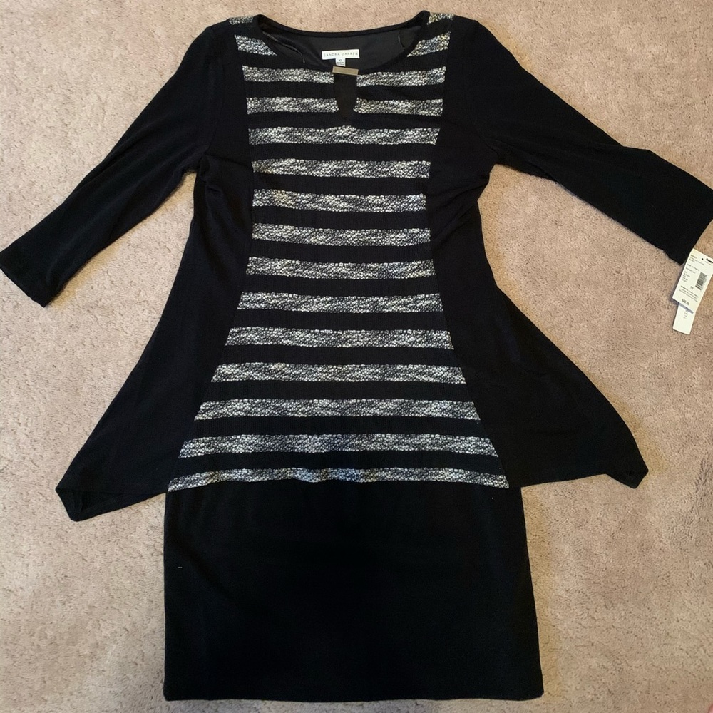 Sandra Darren size 10 dress black NWT